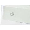 Comodino DKD Home Decor Bianco Trasparente Cristallo Legno MDF 50 x 40 x 45,5 cm