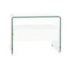Comodino DKD Home Decor Bianco Trasparente Cristallo Legno MDF 50 x 40 x 45,5 cm