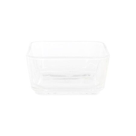 Vassoio per aperitivi DKD Home Decor Naturale Bambù Alluminio Cristallo 280 ml 21 x 21 x 6 cm