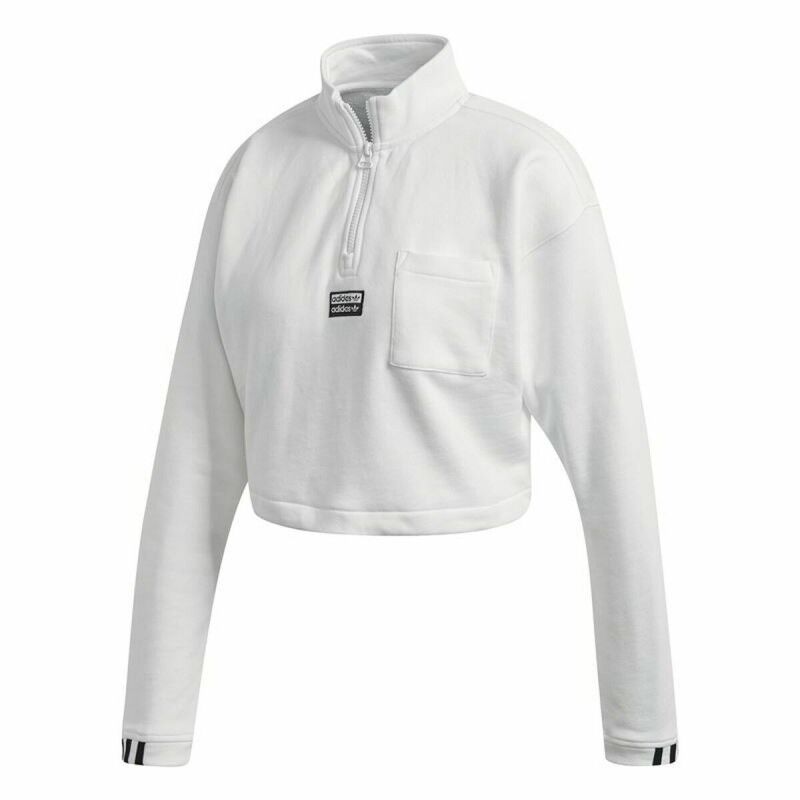Felpa con Cappuccio Donna Adidas Originals Cropped Felpa con Cappuccio Donna Adidas Originals Cropped