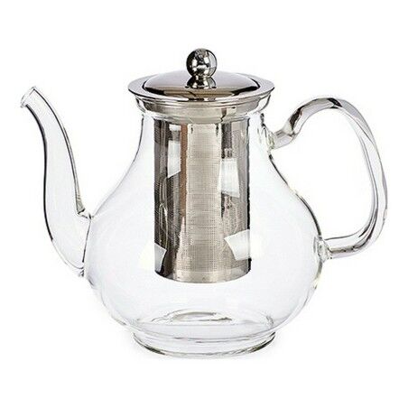 Teiera Vivalto Classic Trasparente Cristallo Acciaio 1,1 L