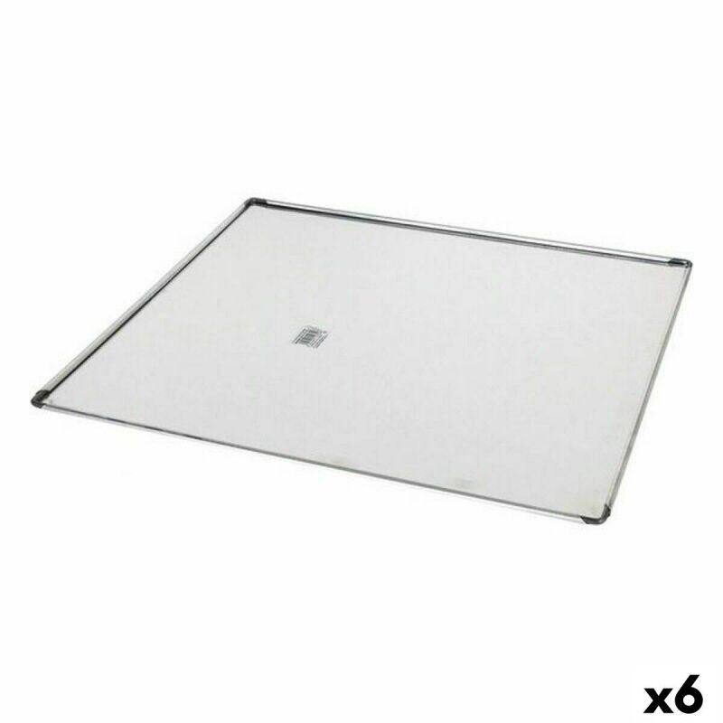 Vassoio da Forno VR Argentato Alluminio Rettangolare 41 x 37 x 0,5 cm (6 Unità) Vassoio da Forno VR Argentato Alluminio Rettangolare 41 x 37 x 0,5 cm (6 Unità)