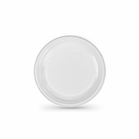 Set di piatti riutilizzabili Algon Bianco Plastica 17 x 17 x 1,5 cm (10 Unità)
