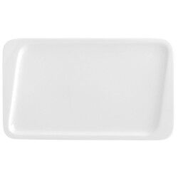 Piatto da Dolce Quid Chef Ceramica Bianco 25 x 15 cm (6 Unità) (Pack 6x)