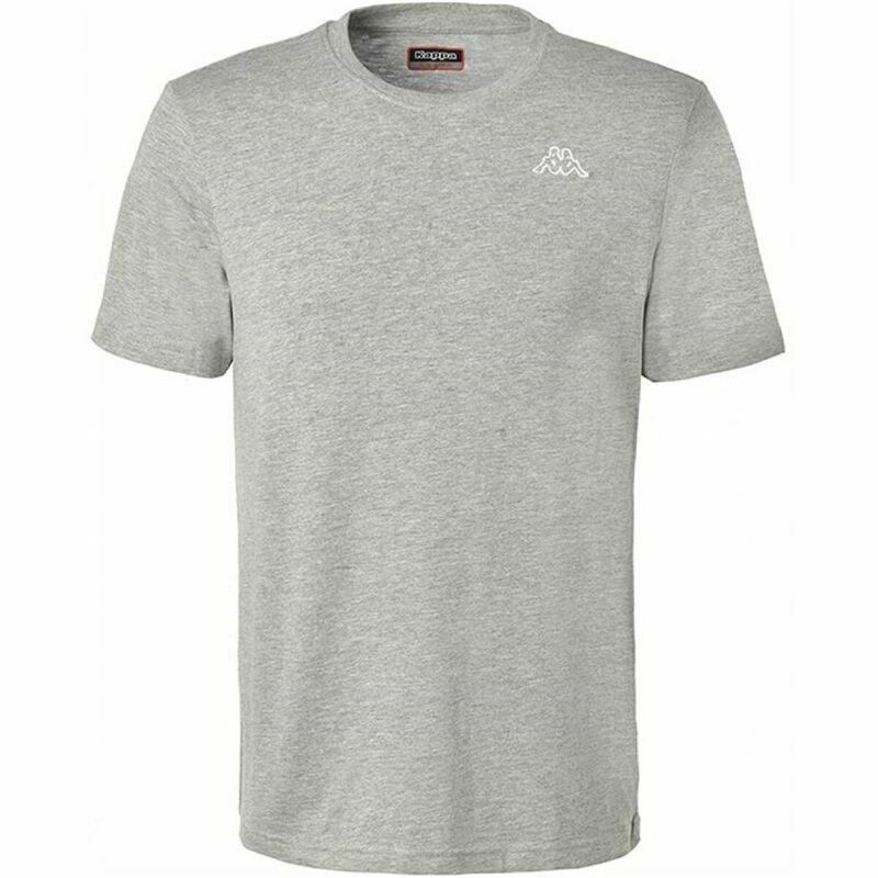 Maglia a Maniche Corte Uomo Kappa Cafers Slim Grigio Maglia a Maniche Corte Uomo Kappa Cafers Slim Grigio