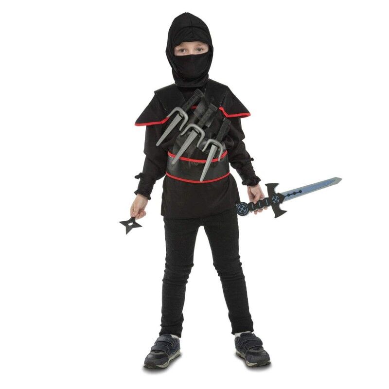 Costume per Bambini My Other Me Ninja 3-5 anni Nero (5 Pezzi) Costume per Bambini My Other Me Ninja 3-5 anni Nero (5 Pezzi)