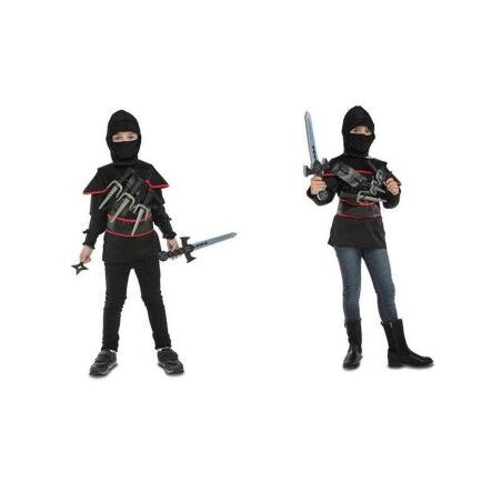 Costume per Bambini My Other Me Ninja 3-5 anni Nero (5 Pezzi)