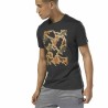 Maglia a Maniche Corte Uomo Reebok Sportswear Training Mimetico Nero