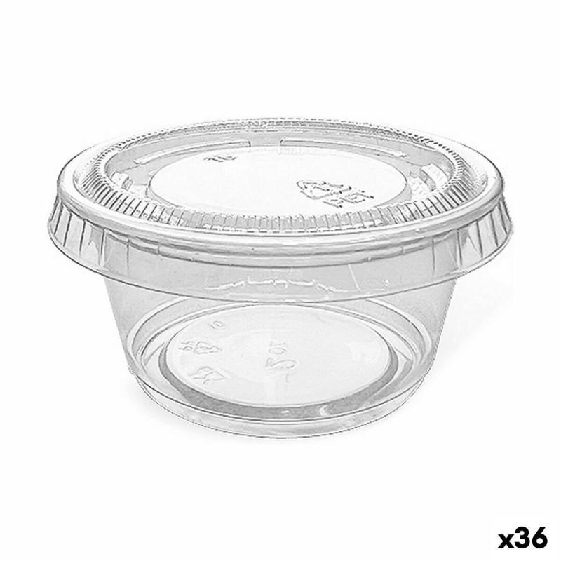 Set di ciotole riutilizzabili Algon Salse 10 Pezzi Plastica 60 ml (36 Unità) Set di ciotole riutilizzabili Algon Salse 10 Pezzi Plastica 60 ml (36 Unità)