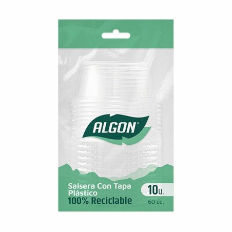 Set di ciotole riutilizzabili Algon Salse 10 Pezzi Plastica 60 ml (36 Unità)