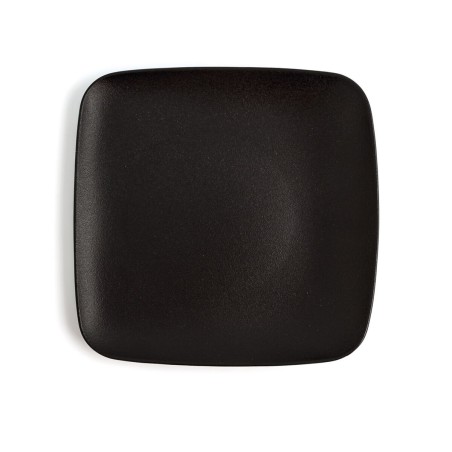 Piatto da pranzo Ariane Antracita Quadrato Nero Ceramica 20 cm (12 Unità)
