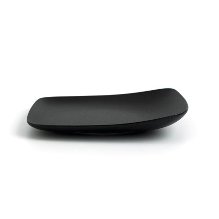 Piatto da pranzo Ariane Antracita Quadrato Nero Ceramica 20 cm (12 Unità)