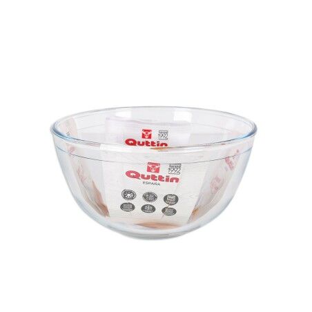 Ciotola per Mescolare Quttin   Vetro ø 21,2 x 11,2 cm (6 Unità)