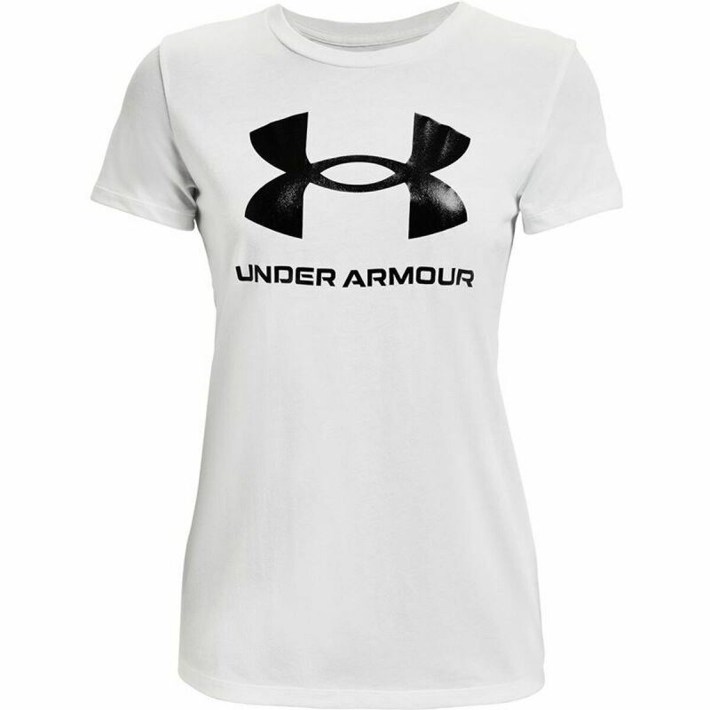 Maglia a Maniche Corte Donna Under Armour Sportstyle Bianco Maglia a Maniche Corte Donna Under Armour Sportstyle Bianco