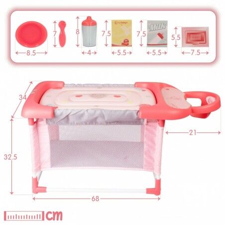 Fasciatoio per Bambole Colorbaby 3 in 1 68 x 32,5 x 34 cm 2 Unità