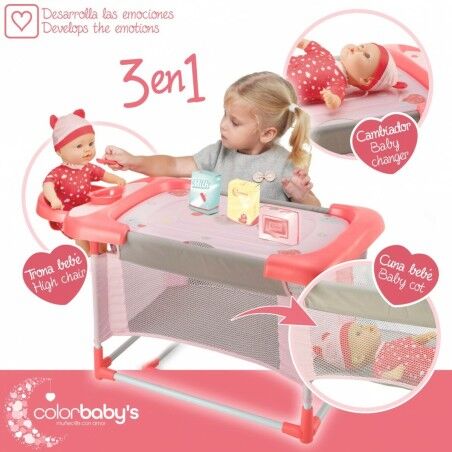 Fasciatoio per Bambole Colorbaby 3 in 1 68 x 32,5 x 34 cm 2 Unità
