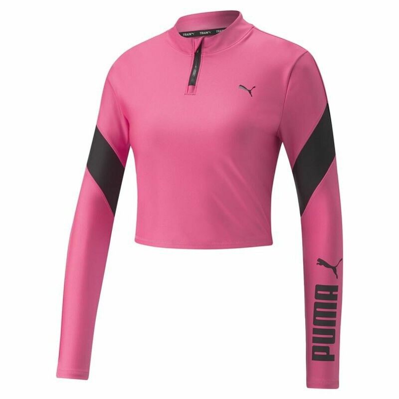 Maglia a Maniche Lunghe Donna Puma Rosa Fuxia Maglia a Maniche Lunghe Donna Puma Rosa Fuxia