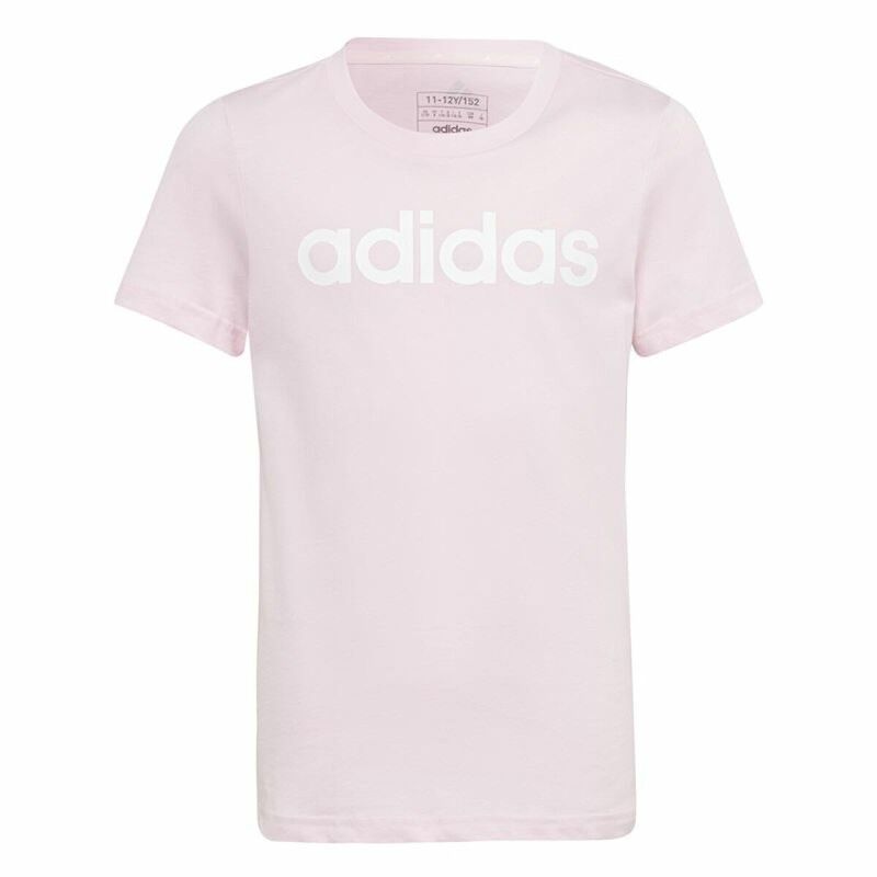 Maglia a Maniche Corte per Bambini Adidas G Lin T Rosa Maglia a Maniche Corte per Bambini Adidas G Lin T Rosa