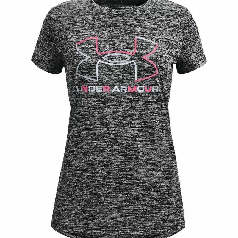 Maglia a Maniche Corte per Bambini Under Armour Grigio scuro Maglia a Maniche Corte per Bambini Under Armour Grigio scuro