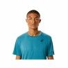 Maglia a Maniche Corte Uomo Asics Court Azzurro