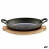 Casseruola per Servire le Tapas Kinvara 1277SJ5103 Marrone Grigio 22,5 x 4,5 x 12,5 cm (12 Unità)