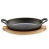 Casseruola per Servire le Tapas Kinvara 1277SJ5103 Marrone Grigio 22,5 x 4,5 x 12,5 cm (12 Unità)