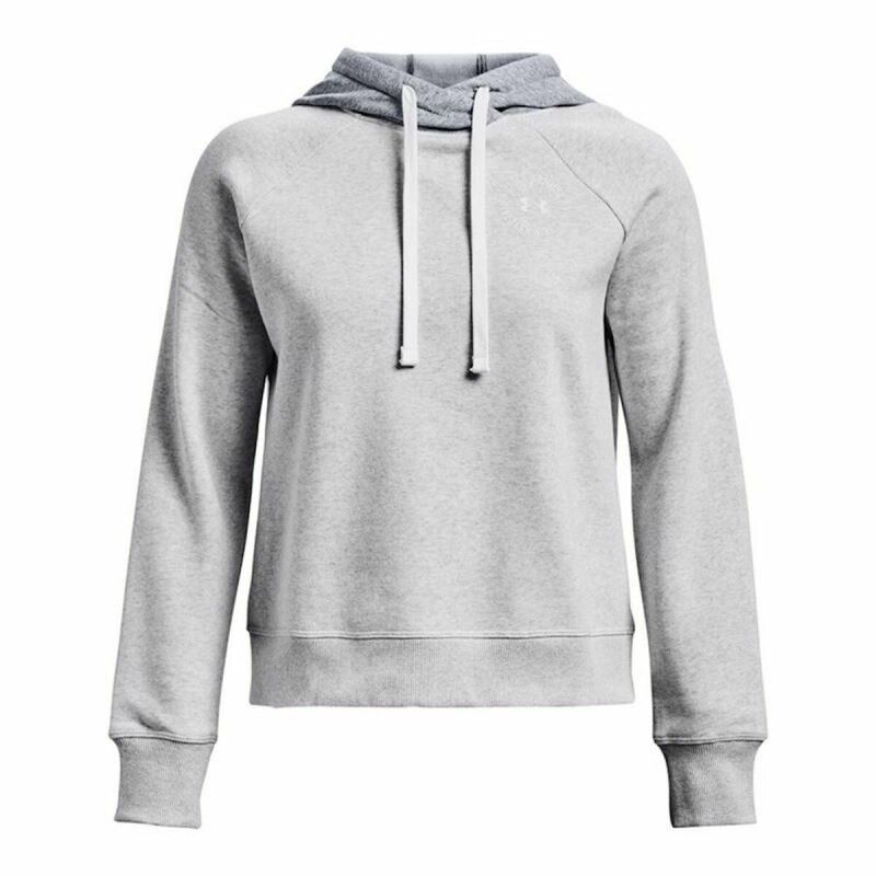 Felpa con Cappuccio Uomo Under Armour Rival Fleece CB Grigio Felpa con Cappuccio Uomo Under Armour Rival Fleece CB Grigio