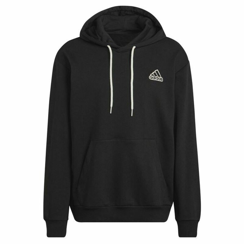 Felpa con Cappuccio Uomo Adidas Essentials Feelcomfy Nero Felpa con Cappuccio Uomo Adidas Essentials Feelcomfy Nero