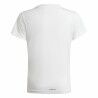 Maglia a Maniche Corte per Bambini Adidas Designed To Move Bianco
