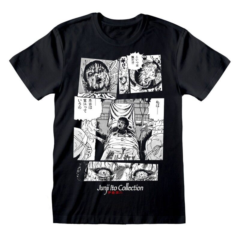 Maglia a Maniche Corte Junji Ito Surgery Nero Unisex Maglia a Maniche Corte Junji Ito Surgery Nero Unisex