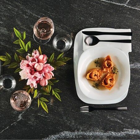Teglia da Cucina Bormioli Rocco Parma Rettangolare Bianco Vetro 20 x 28 cm (24 Unità)