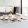 Piatto da Dolce Bidasoa Cosmos Bianco Ceramica Ø 20 cm (12 Unità)