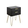Comodino Vinthera Moa Nero Plastica 40 x 30 x 60 cm