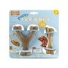 Giocattolo da mordere per cani Nylabone Marrone Burro Di Arachidi Bacon Artificiale S