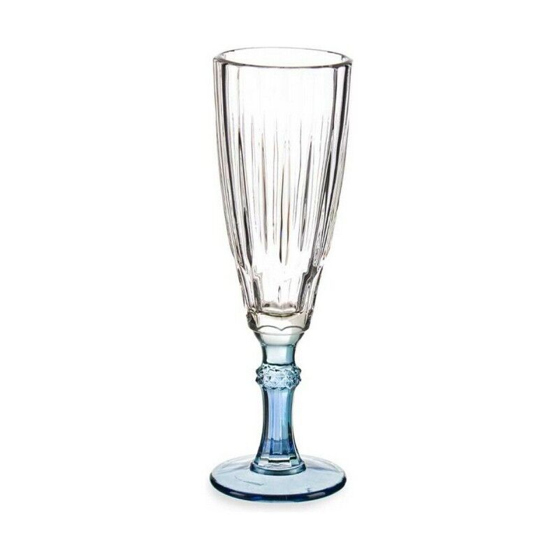 Calice da champagne Vivalto Exotic Azzurro Cristallo 170 ml