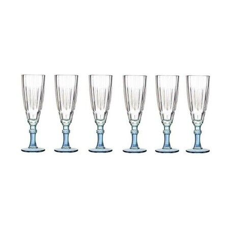 Calice da champagne Vivalto Exotic Azzurro Cristallo 170 ml