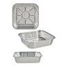 Set di Vassoi Kinvara 23241 Argentato Alluminio 20,5 x 6,5 x 20,5 cm
