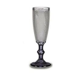 Calice da champagne Vivalto Trasparente Antracite Vetro 185 ml
