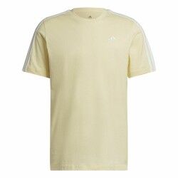 Maglia a Maniche Corte Uomo Adidas Essentials 3 Bandas  Giallo