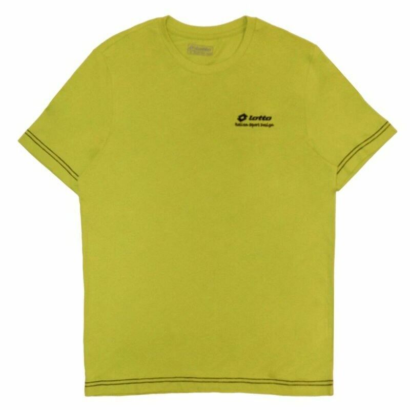 Maglia a Maniche Corte Uomo Lotto Brett Giallo Verde limone Maglia a Maniche Corte Uomo Lotto Brett Giallo Verde limone