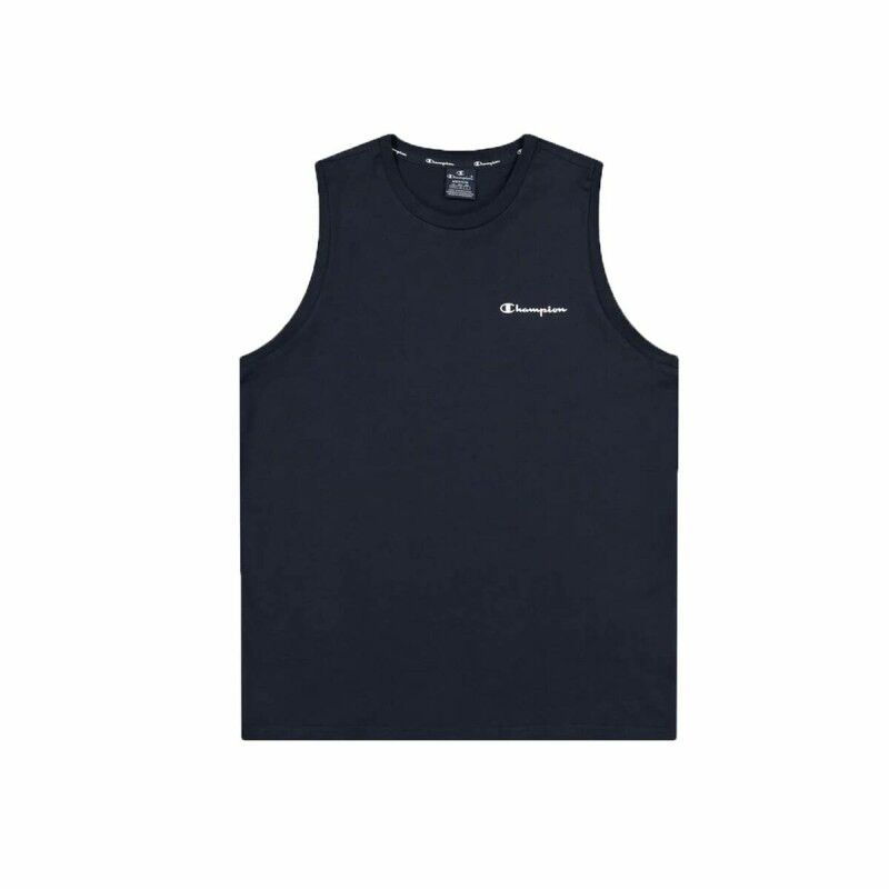 Maglia a Maniche Corte Uomo Champion Blu Marino Maglia a Maniche Corte Uomo Champion Blu Marino