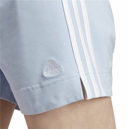 Pantaloncini Sportivi da Donna Adidas 3 Stripes Sj Azzurro Chiaro