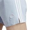 Pantaloncini Sportivi da Donna Adidas 3 Stripes Sj Azzurro Chiaro