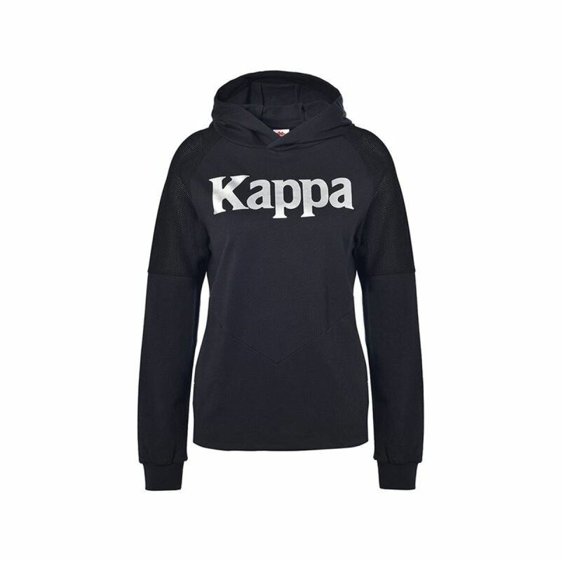 Felpa con Cappuccio Donna Kappa Yutsuko Nero Felpa con Cappuccio Donna Kappa Yutsuko Nero