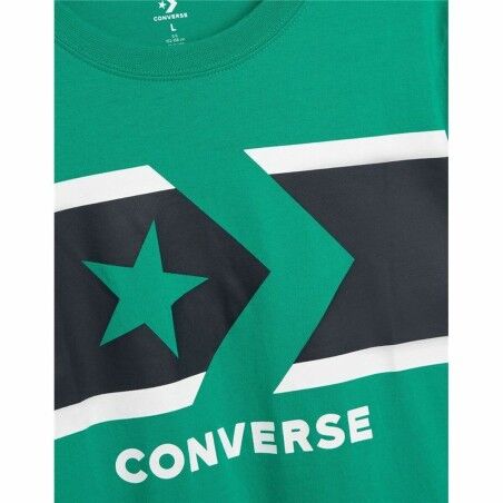Maglia a Maniche Corte per Bambini Converse Stripe Star Chevron  Verde