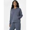 Felpa con Cappuccio Donna 4F BLD041 Azzurro Yoga