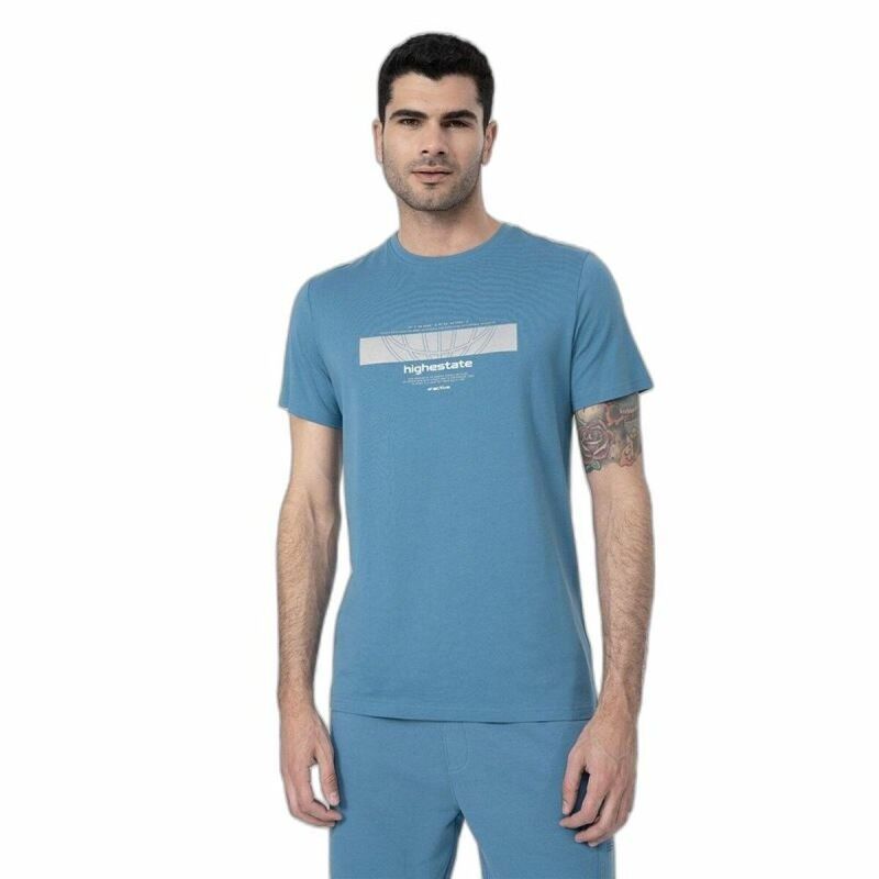 Maglia a Maniche Corte Uomo 4F M304 Azzurro Indaco Maglia a Maniche Corte Uomo 4F M304 Azzurro Indaco
