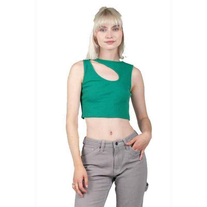 Maglia a Maniche Corte Donna 24COLOURS Casual Verde Maglia a Maniche Corte Donna 24COLOURS Casual Verde