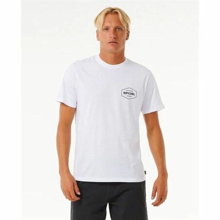Maglia a Maniche Corte Uomo Rip Curl Stapler  Bianco