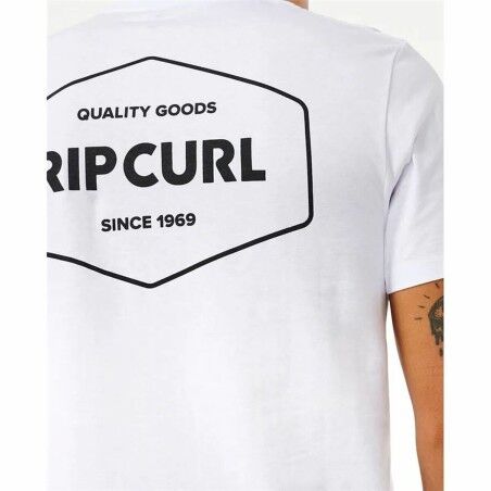Maglia a Maniche Corte Uomo Rip Curl Stapler  Bianco